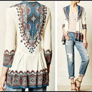 Anthropologie NWOT Cleophee Cardigan Petite XS